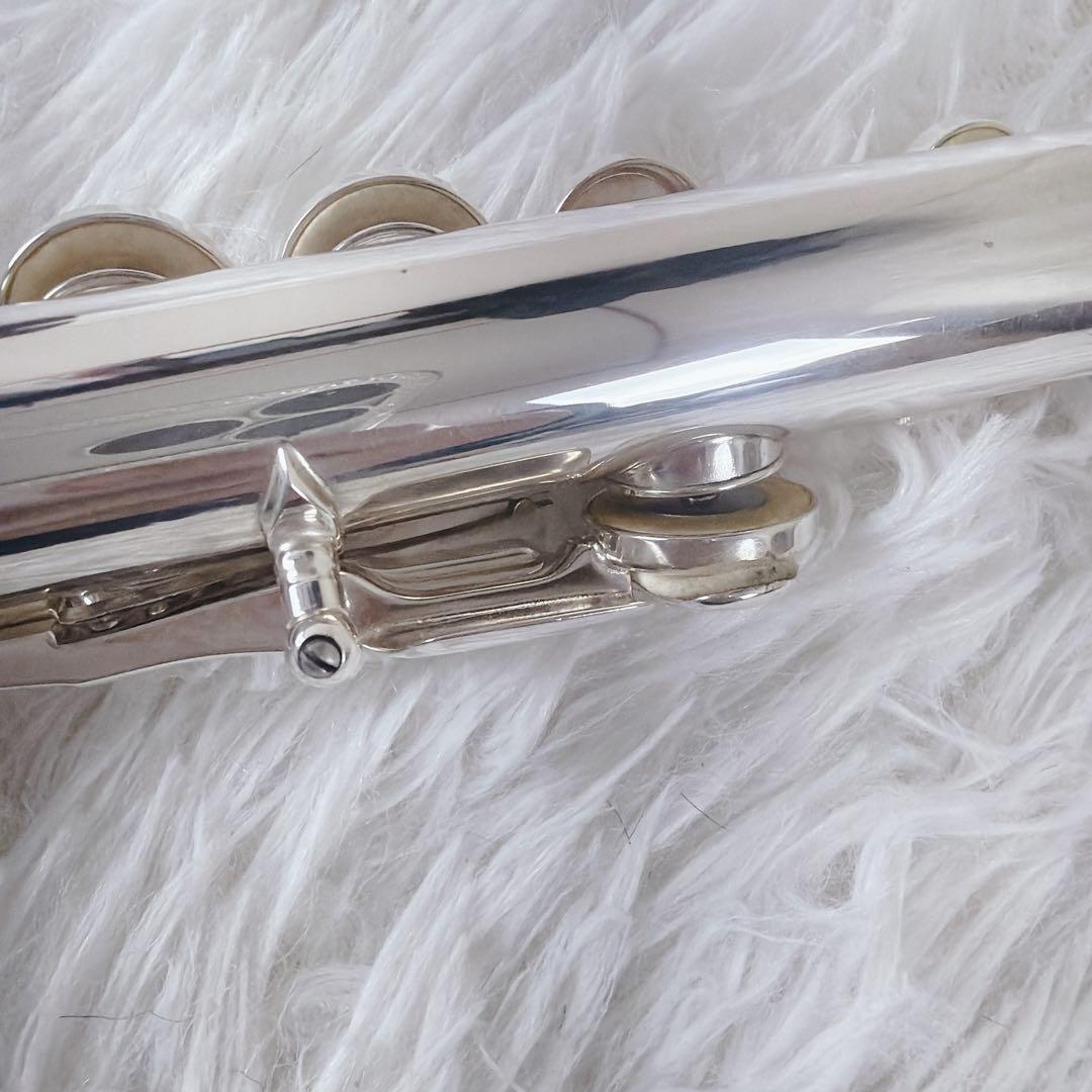 美品 Pearl Flute PF-525 フルート リッププレート銀製