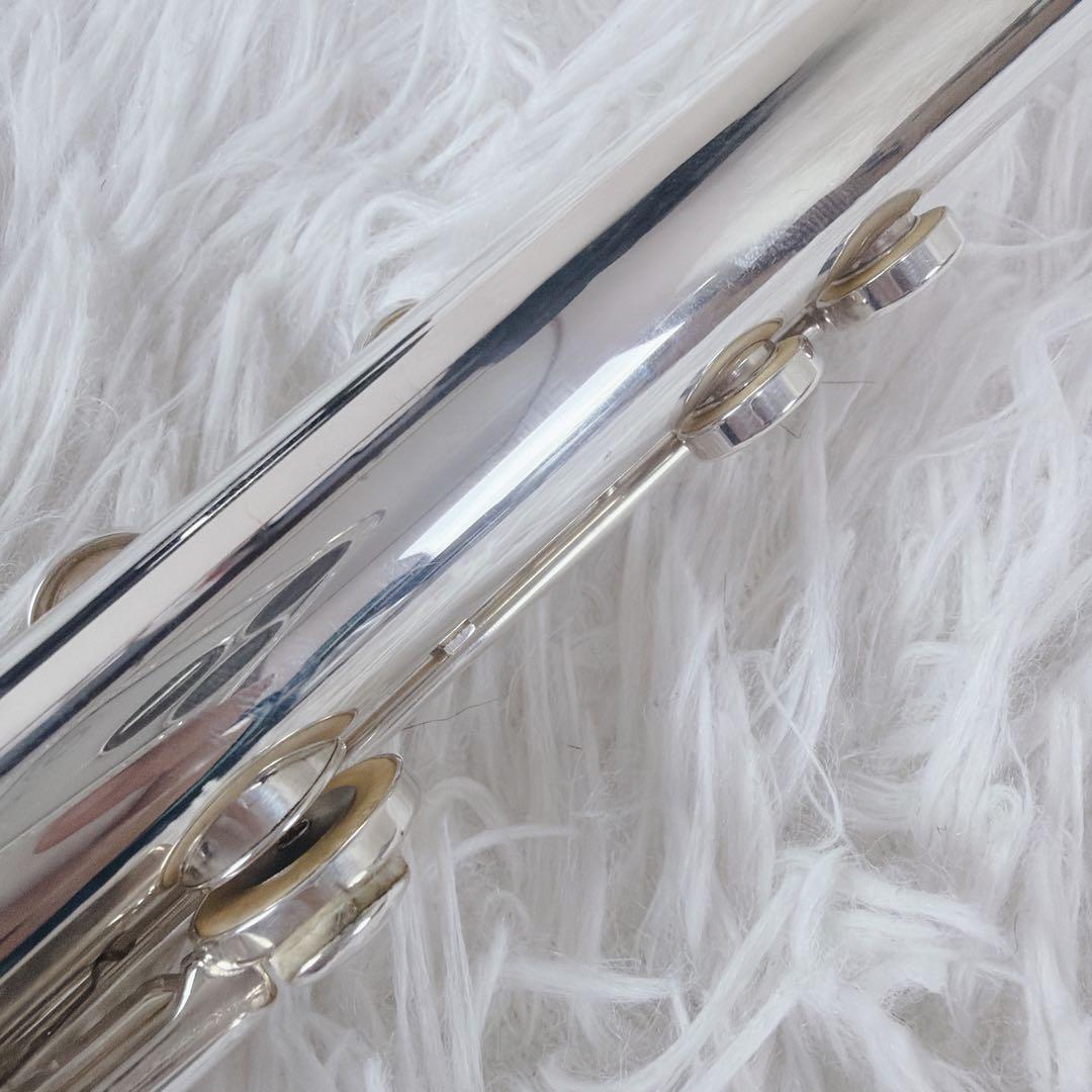美品 Pearl Flute PF-525 フルート リッププレート銀製