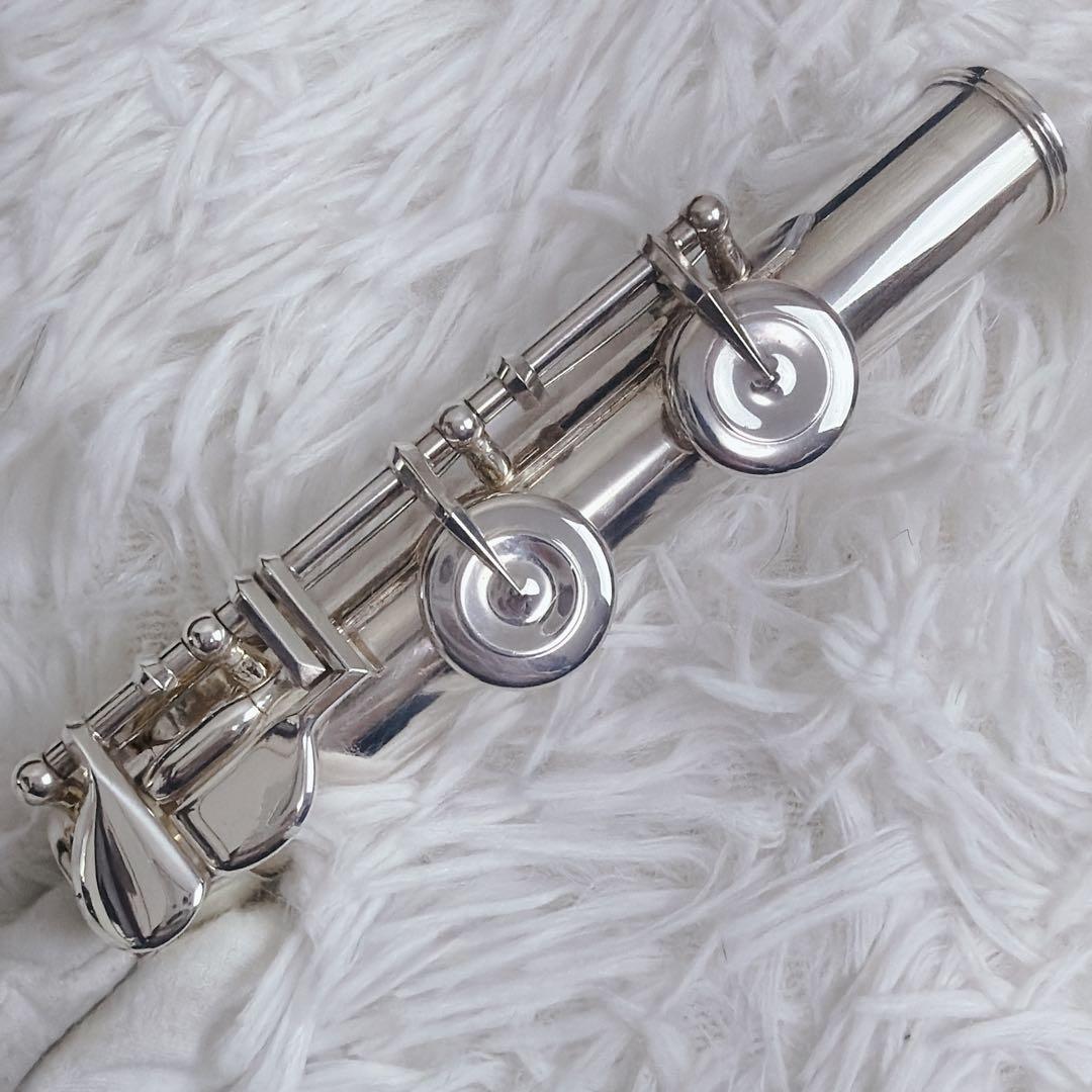 美品 Pearl Flute PF-525 フルート リッププレート銀製