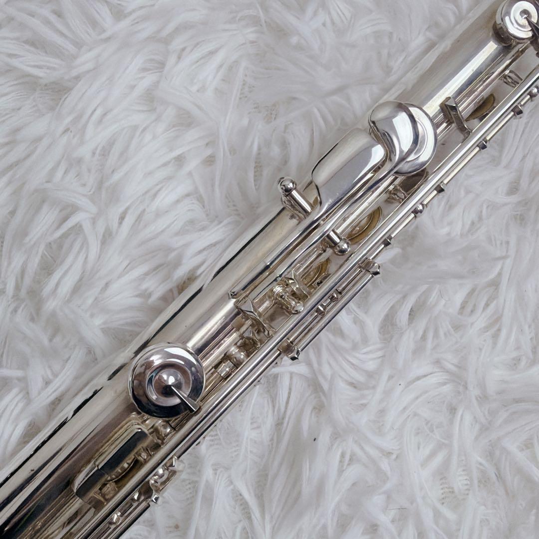 美品 Pearl Flute PF-525 フルート リッププレート銀製