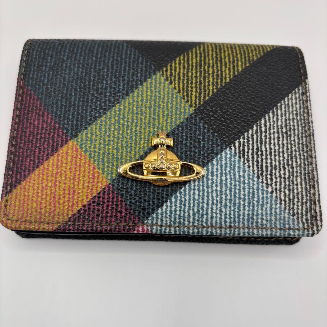 vivienne westwood 名刺入れ　カードケース　マルチカラーチェック