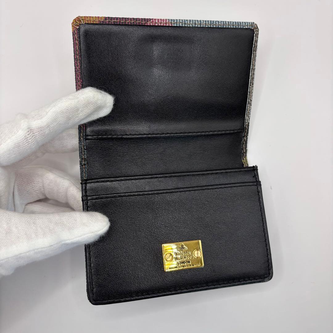 vivienne westwood 名刺入れ　カードケース　マルチカラーチェック