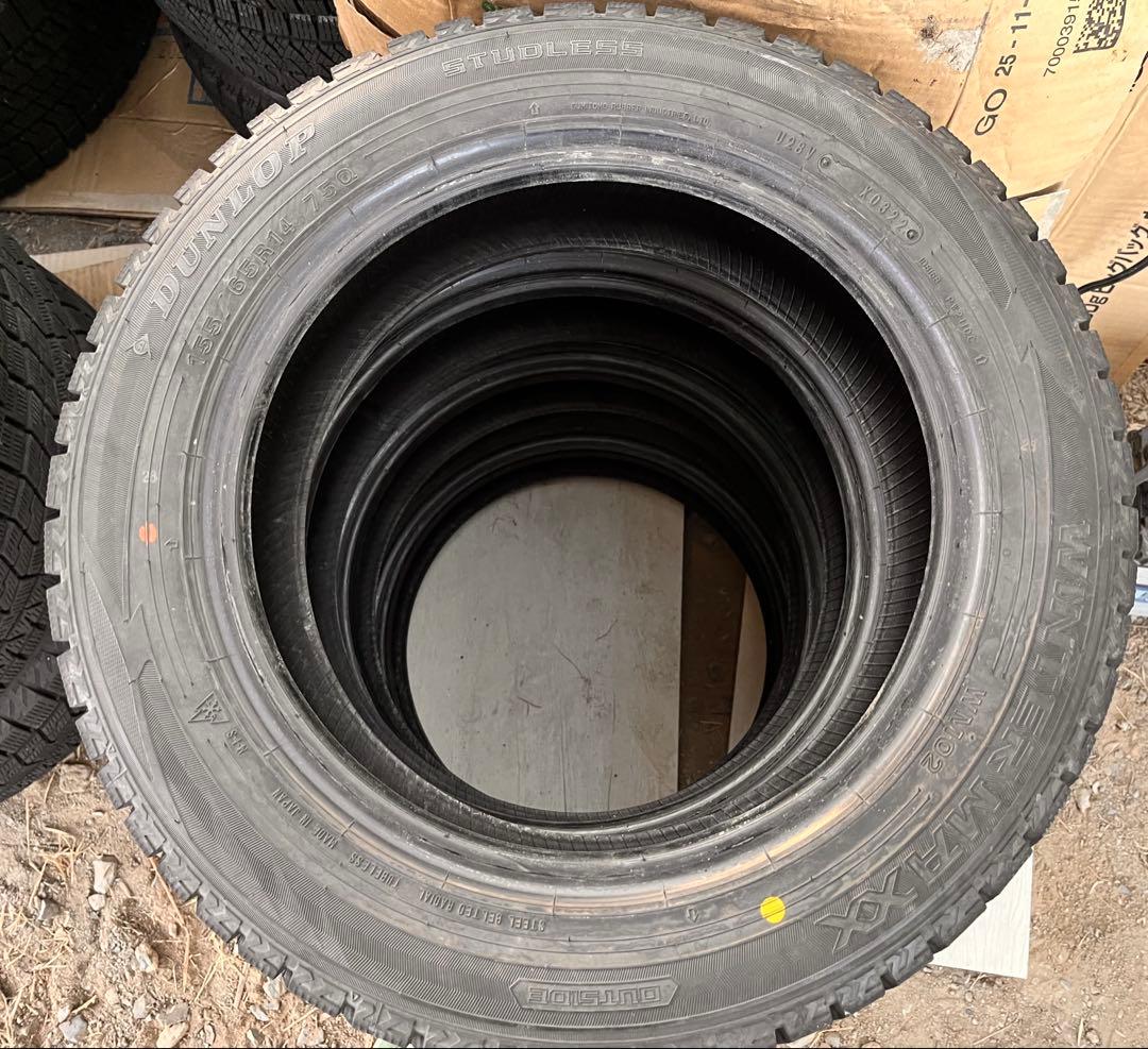 155/65R14 ダンロップ　スタッドレス　4本セット