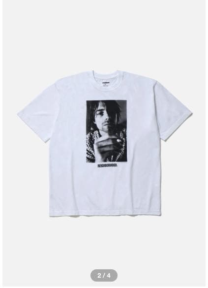NEIGHBORHOOD CHARLES PETERSON TEE SS-4白M