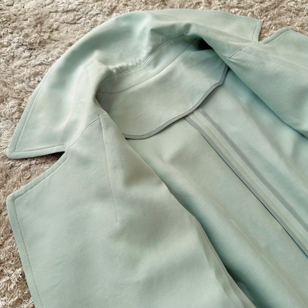ロペ：完売品【とろみ素材／アセテート混】オーバーサイズ×ロング•トレンチコート