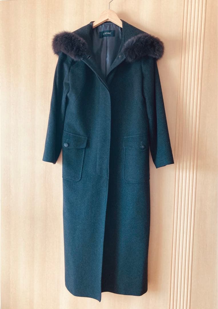 ジョセフィーヌ カシミヤロングコート ファー付き