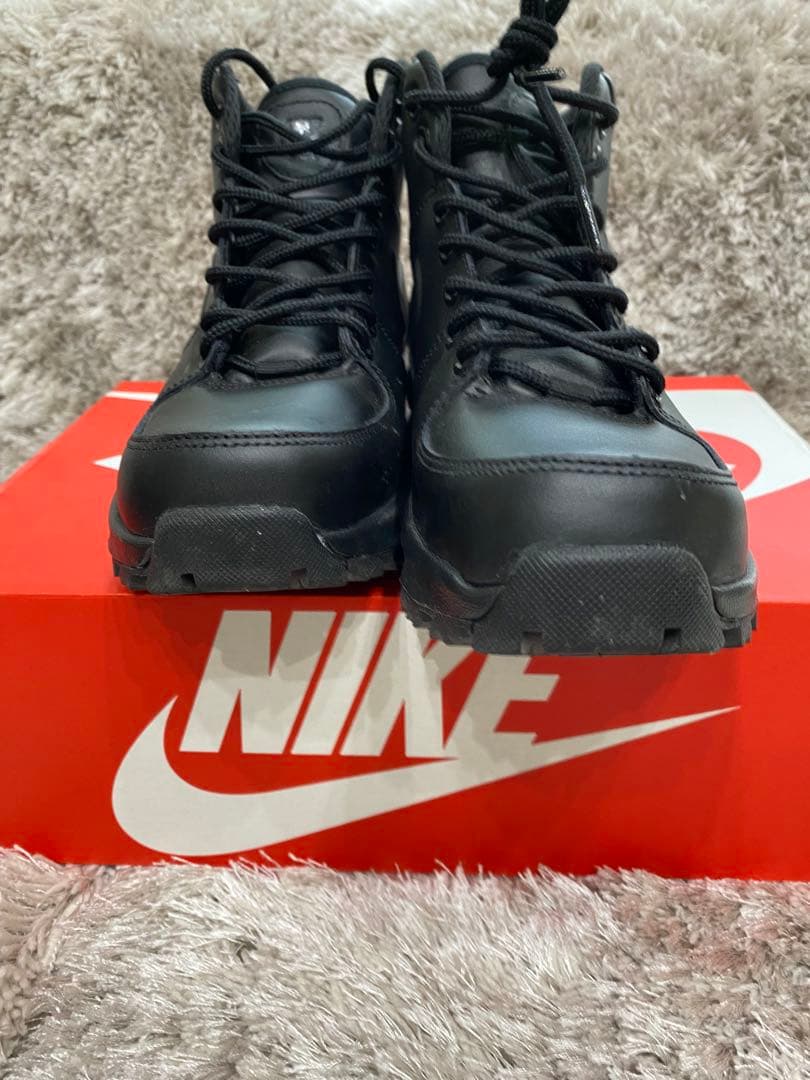 NIKE マノア レザー ブーツ 23.5シューズ ハイカット スニーカー 黒