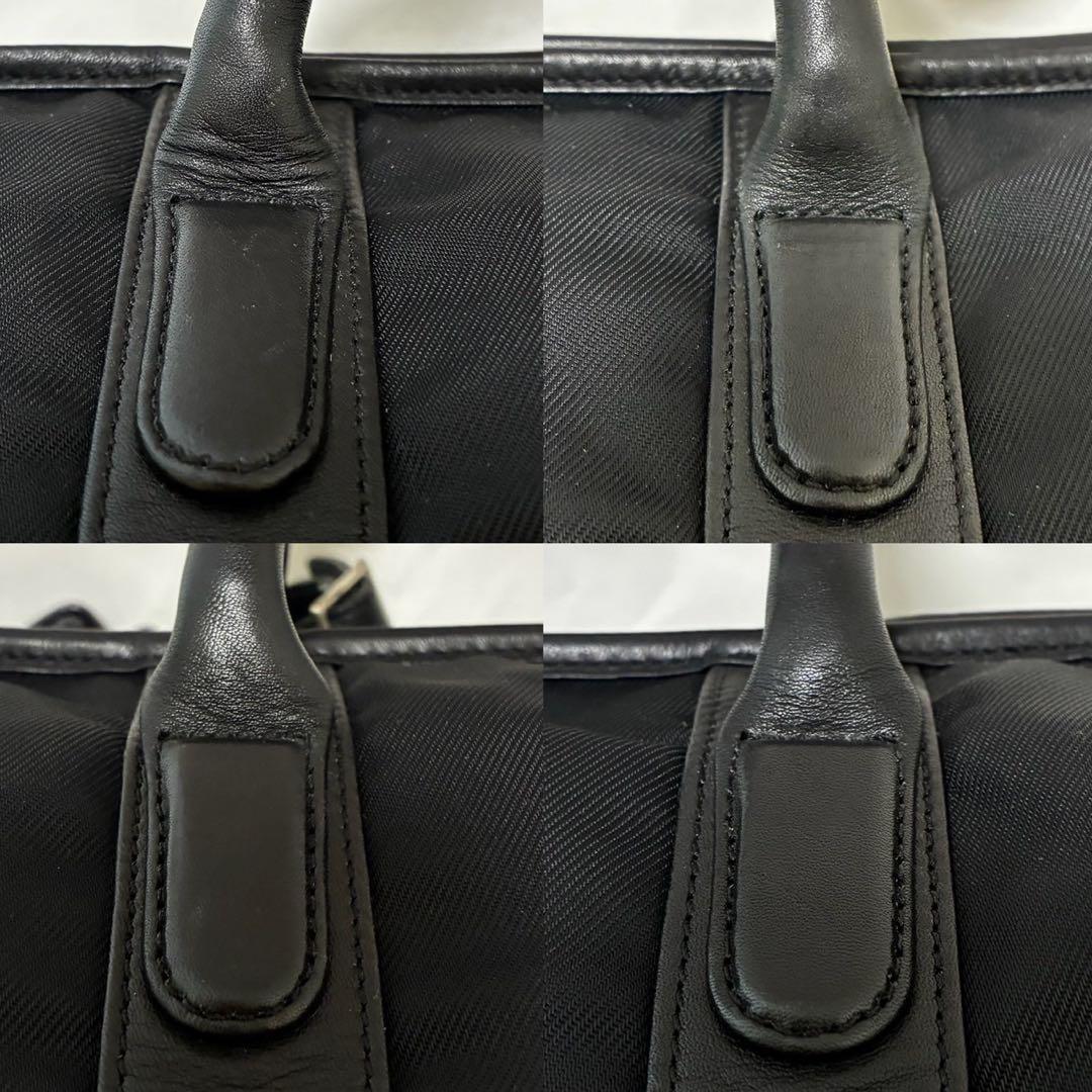 【美品/南京錠/鍵付き】コーチ 5497 2way ビジネスバッグ 肩掛け 黒