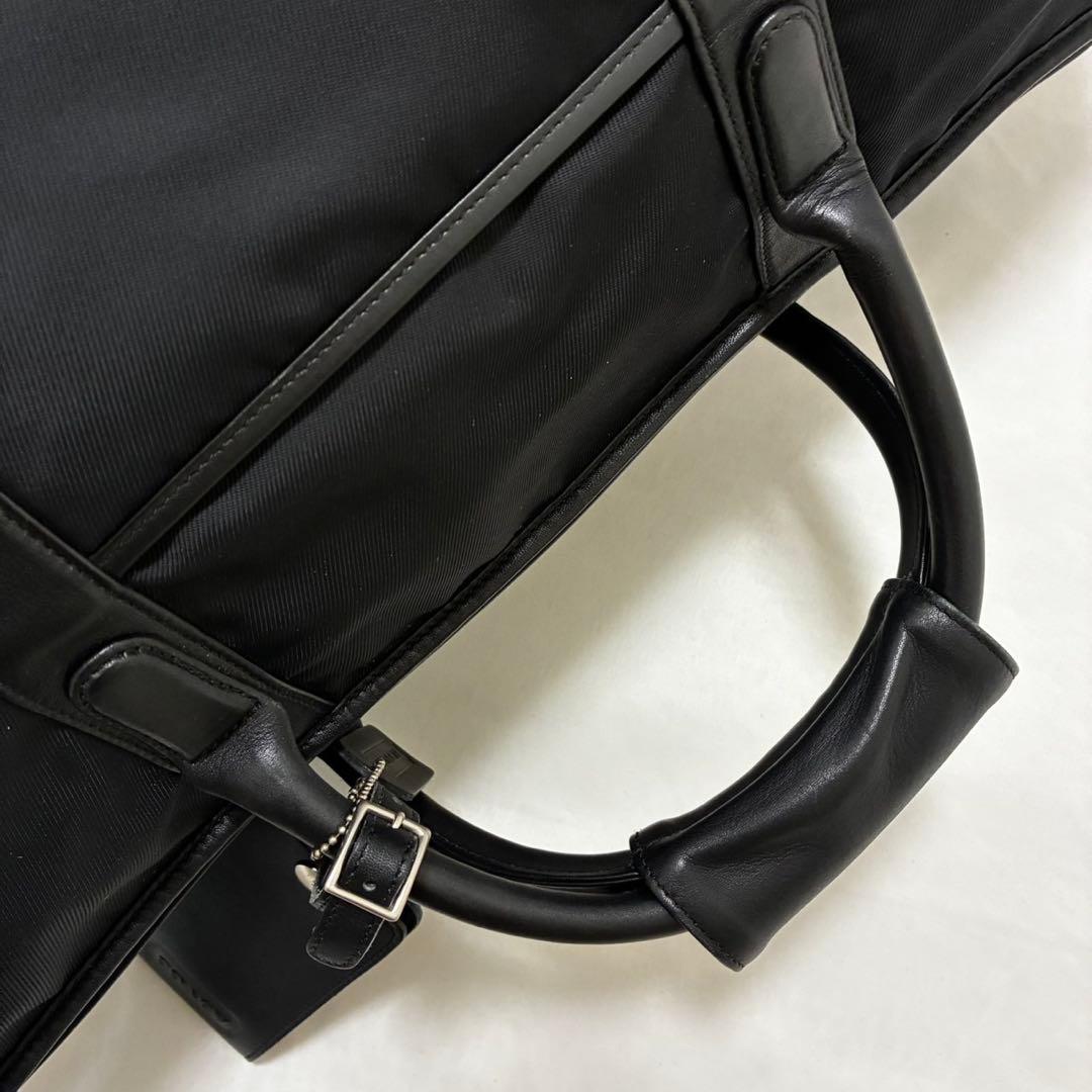 【美品/南京錠/鍵付き】コーチ 5497 2way ビジネスバッグ 肩掛け 黒