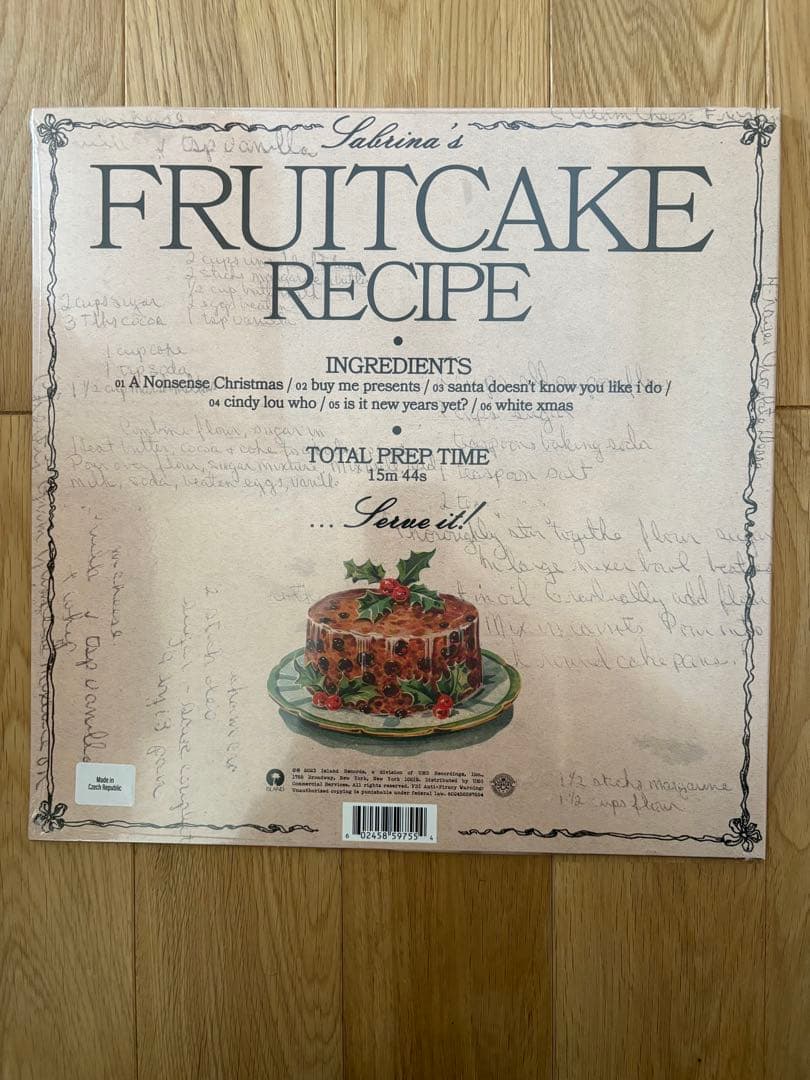 sabrina carpenter fruitcake 限定カラーレコード