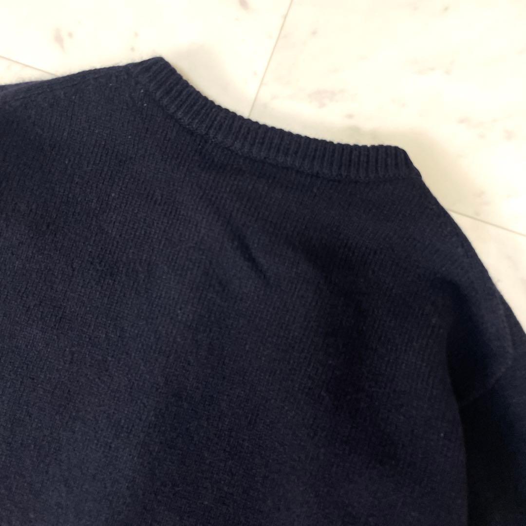 専用【極美品】フレームワーク 24AW 圧縮ウールクルーネックカーディガン紺 F