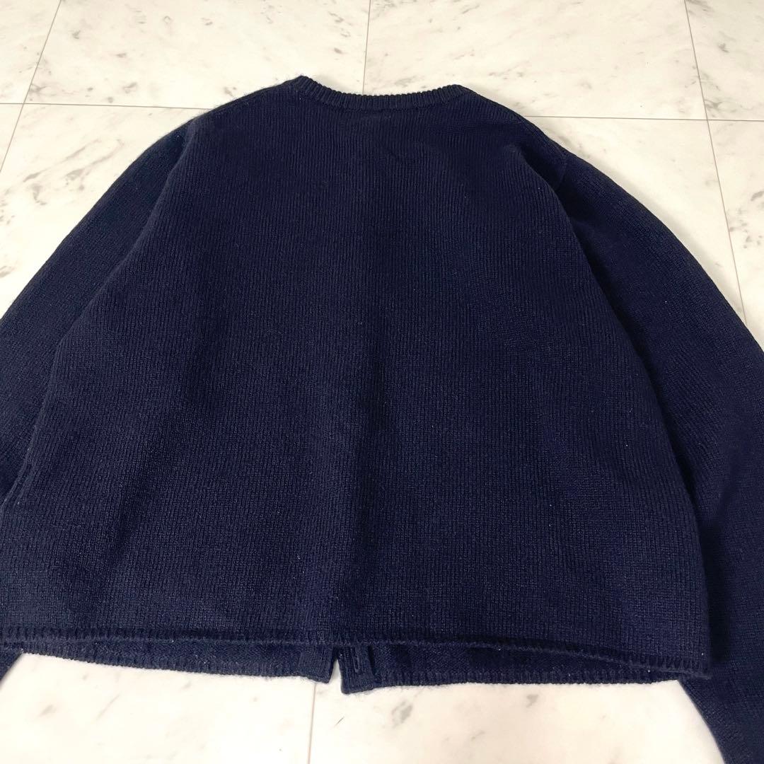 専用【極美品】フレームワーク 24AW 圧縮ウールクルーネックカーディガン紺 F
