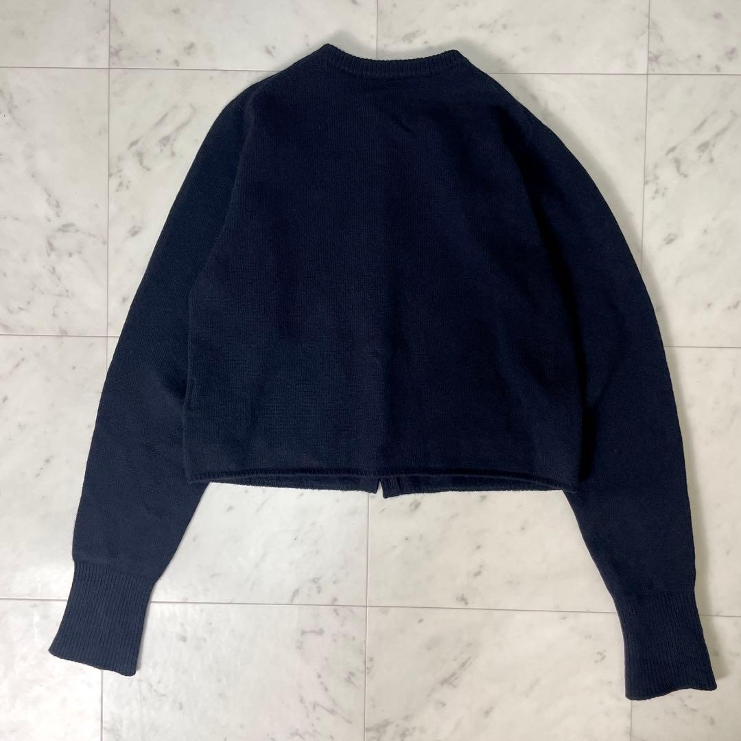 専用【極美品】フレームワーク 24AW 圧縮ウールクルーネックカーディガン紺 F