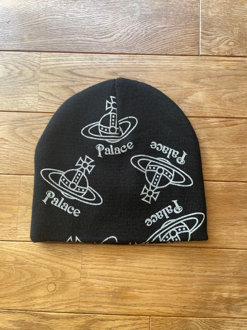 Palace Vivienne Westwood コラボ ニット帽 ビーニー 黒