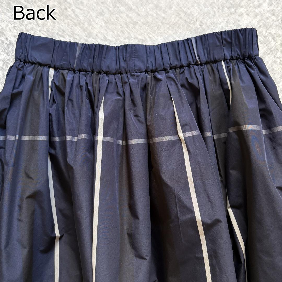 チェック タフタ ギャザースカート　size38　UNITED ARROWS
