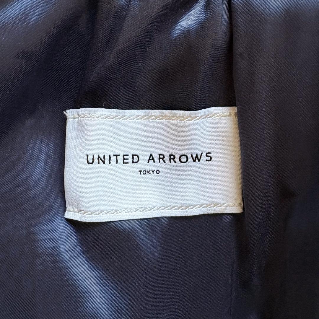 チェック タフタ ギャザースカート　size38　UNITED ARROWS