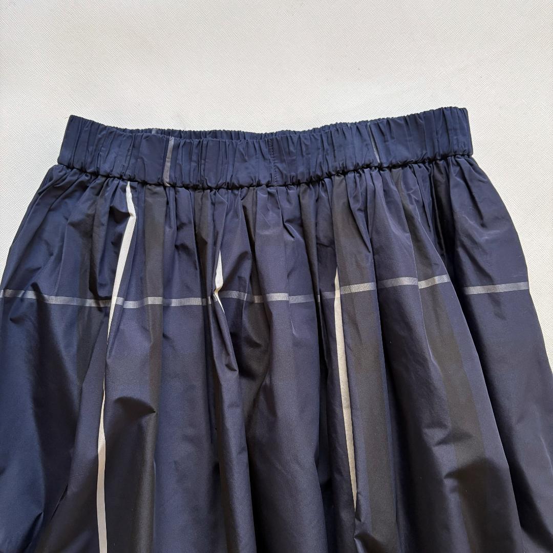 チェック タフタ ギャザースカート　size38　UNITED ARROWS