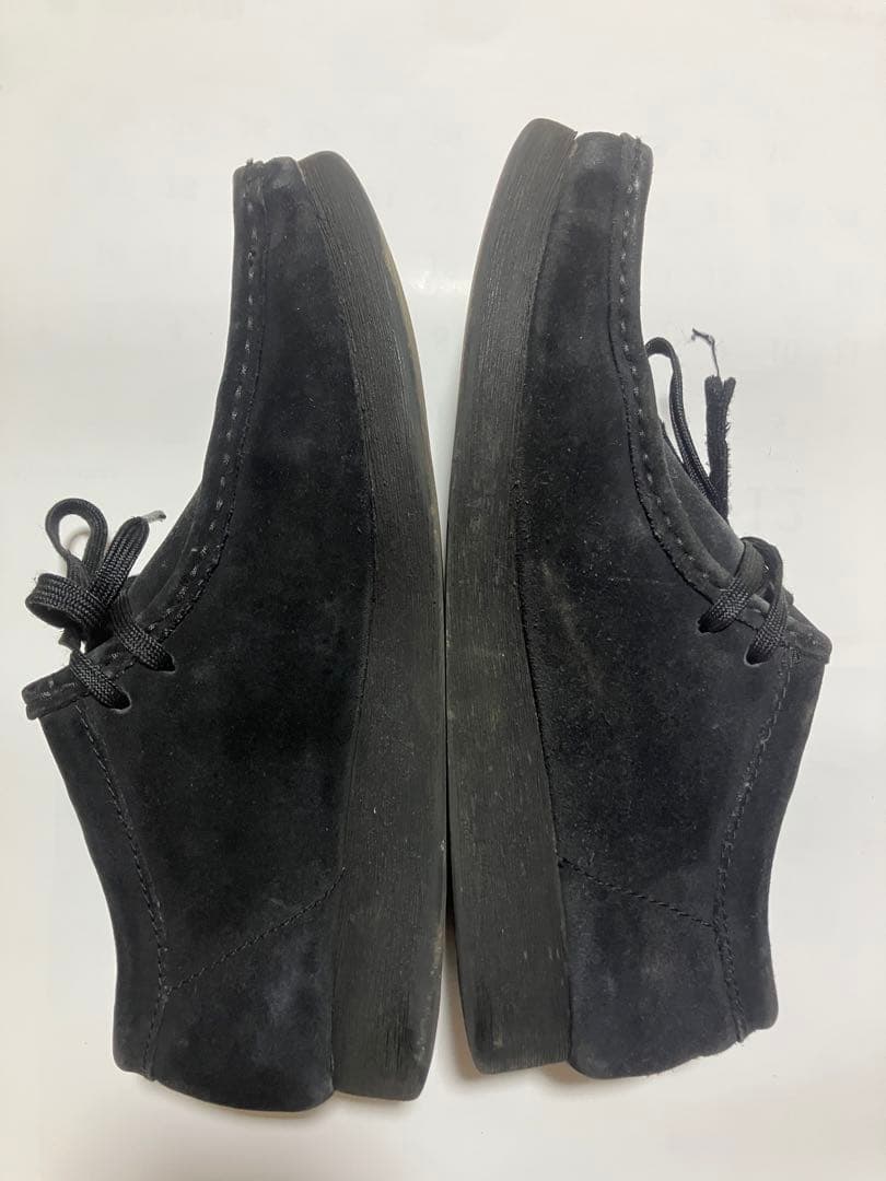 Clarks クラークス　ワラビー　wallabee ブラック　黒　スウェード