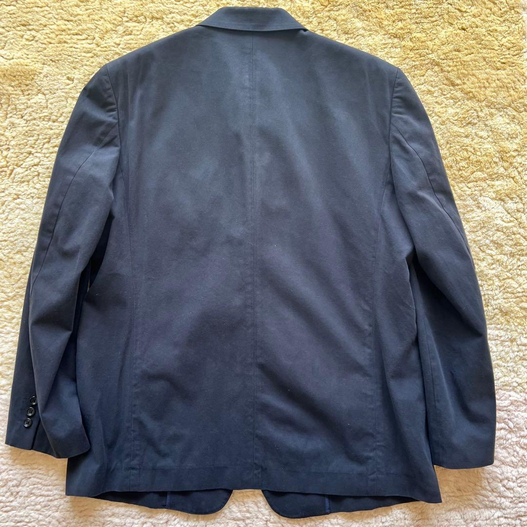 定価8万 PAPAS コットン カシミア ジャケット パパス ネイビー