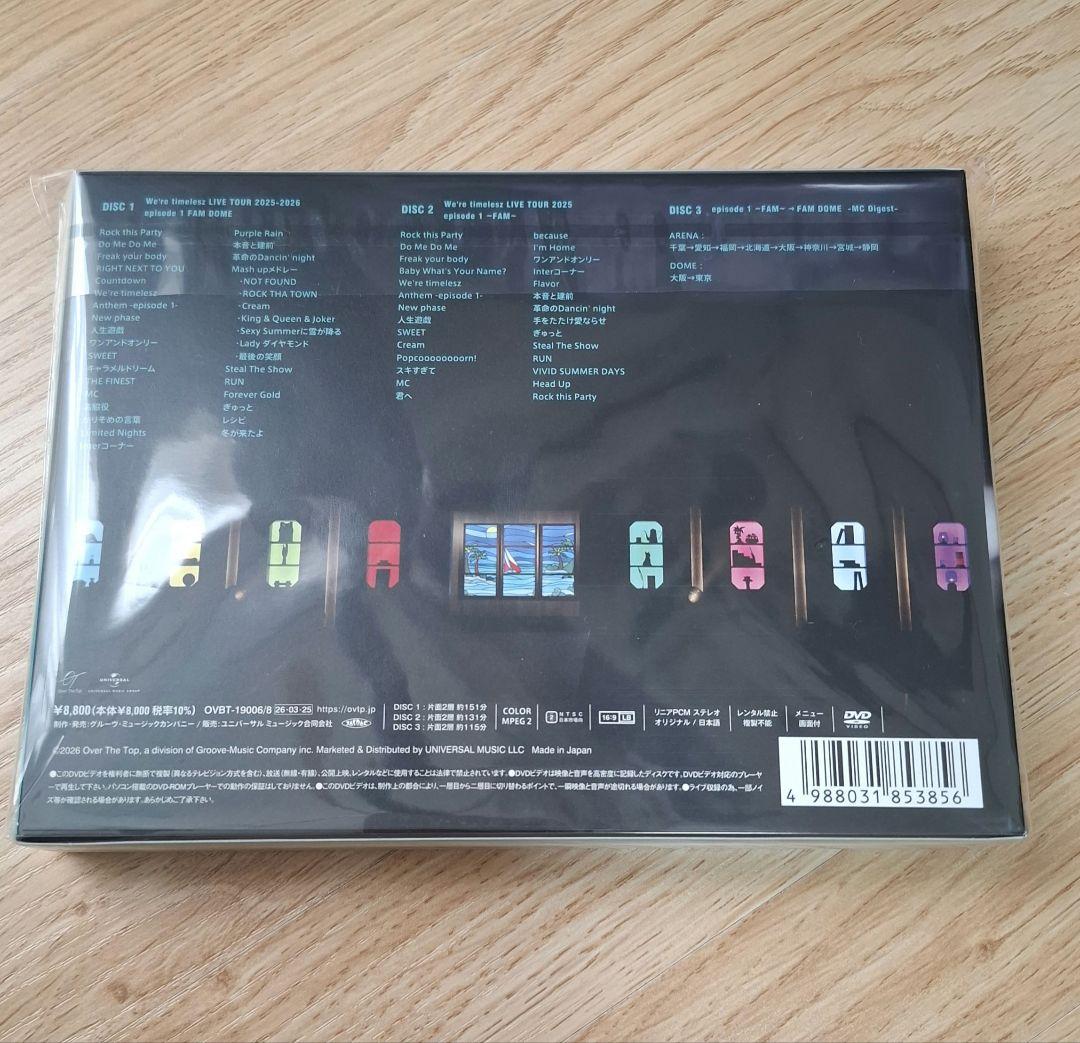 ミュージック We're timelesz FAM DOME LIVE TOUR DVD