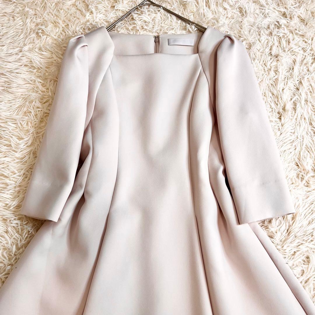 美品✨セルフォード トリプルクロスワンピース フレア ひざ丈 ピンク 38