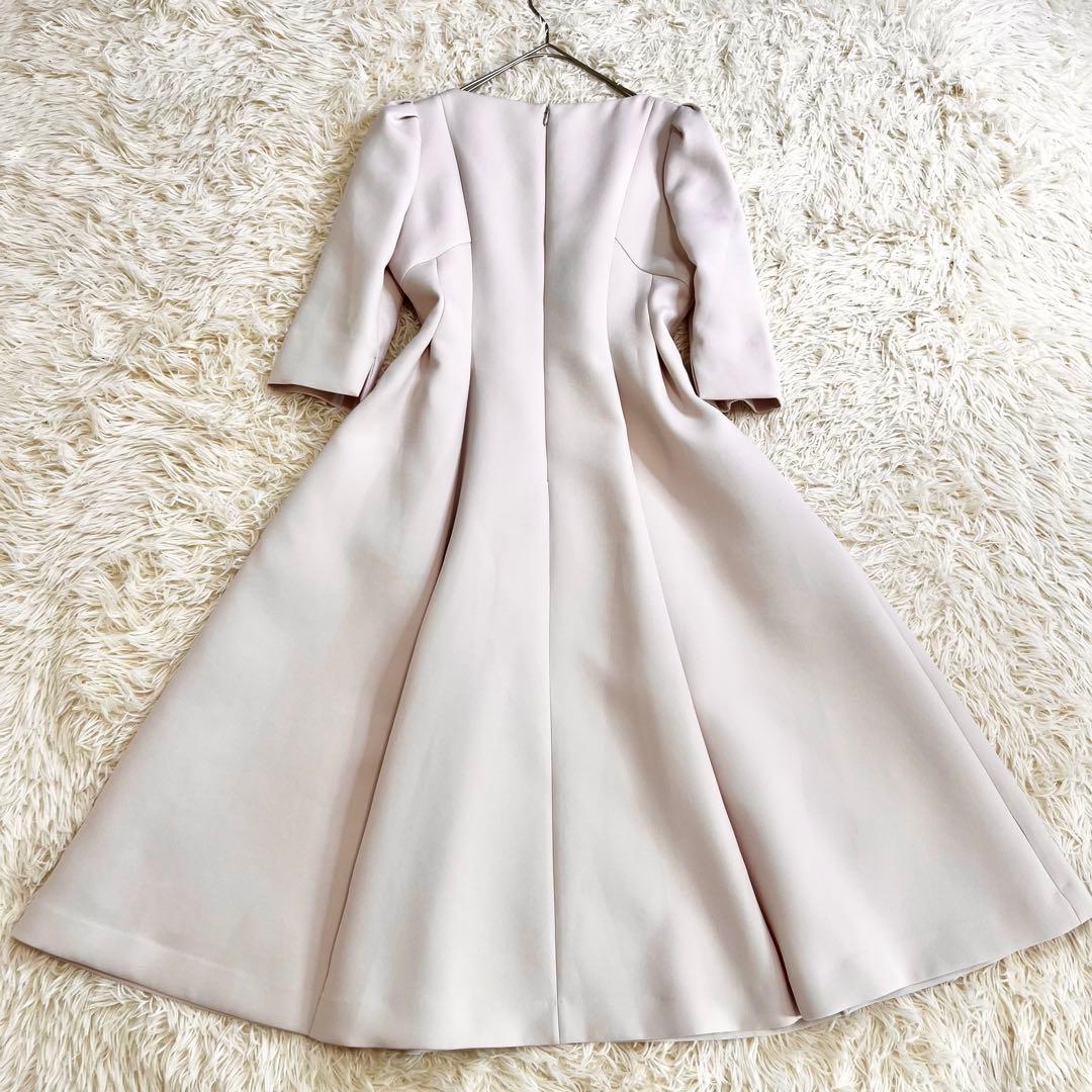 美品✨セルフォード トリプルクロスワンピース フレア ひざ丈 ピンク 38