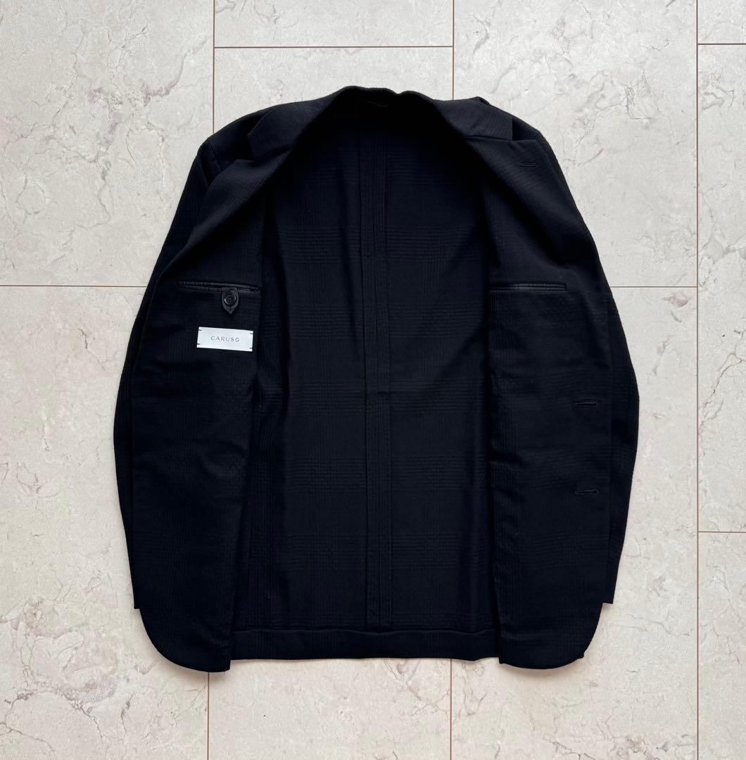 【極美品・未使用級】 CARUSOカルーゾ ジャケット 最新ロゴ