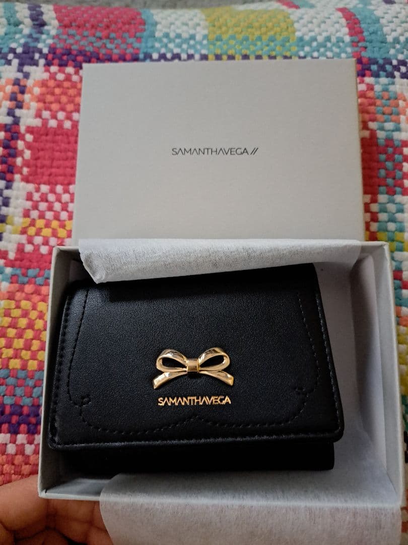 M*様 SAMANTHAVEGA リボン名刺入れ ブラック