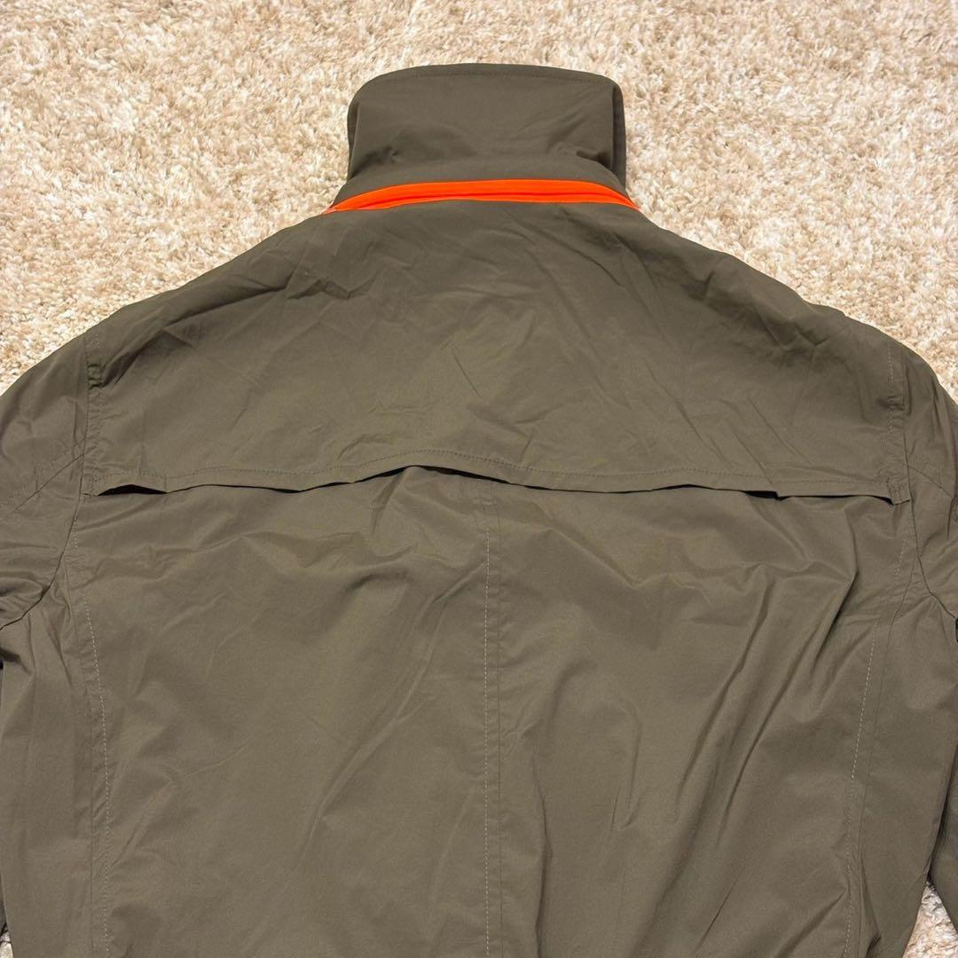 極美品 グッチ トレンチコート ロング丈 ナイロン 46M カーキ 305085