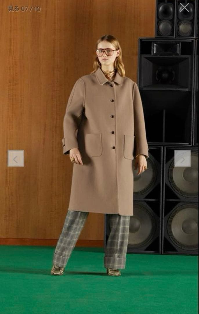 ちゃこさま専用GUCCI リバーシブル GGウール コート　38