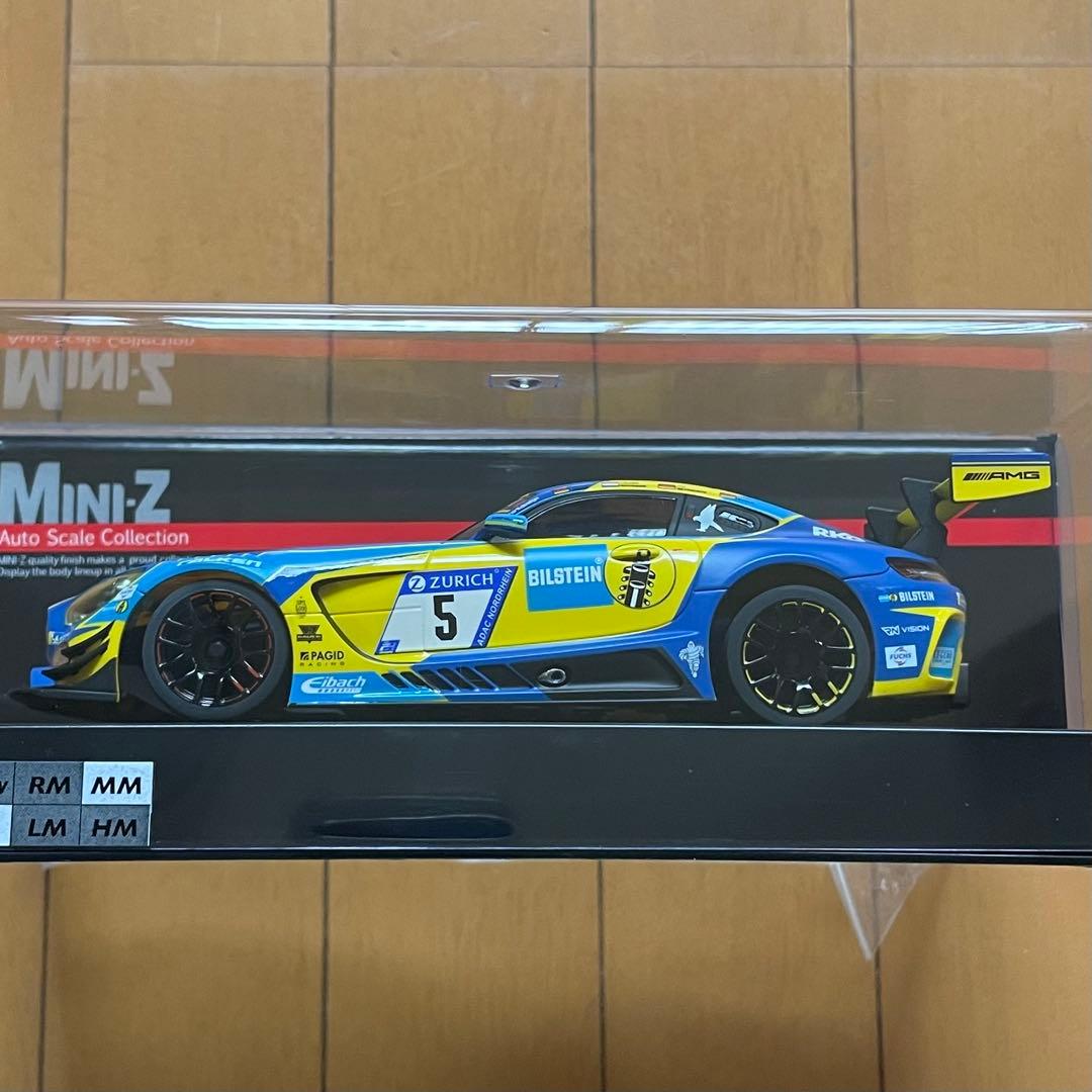 京商　ASC メルセデス AMG GT3 ブルー/イエロー