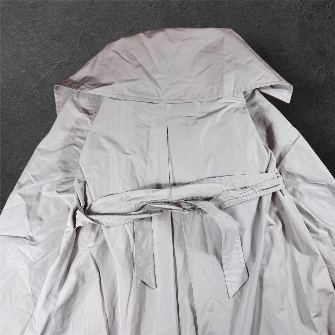 希少 美品 大きいサイズ MaxMara トレンチコート　春レインウェア　銀タグ