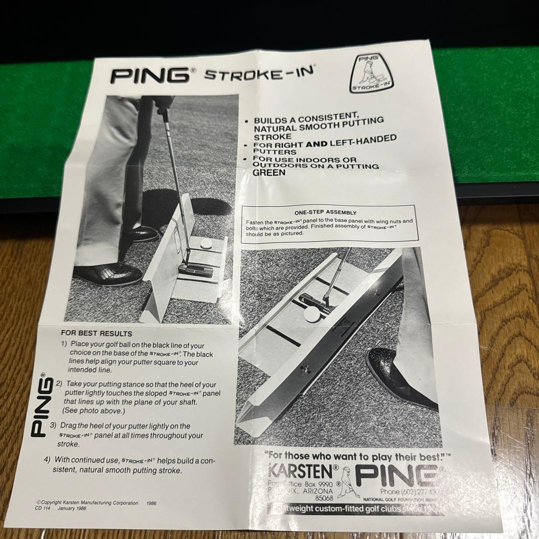(希少) PING STROKE-IN パター練習器