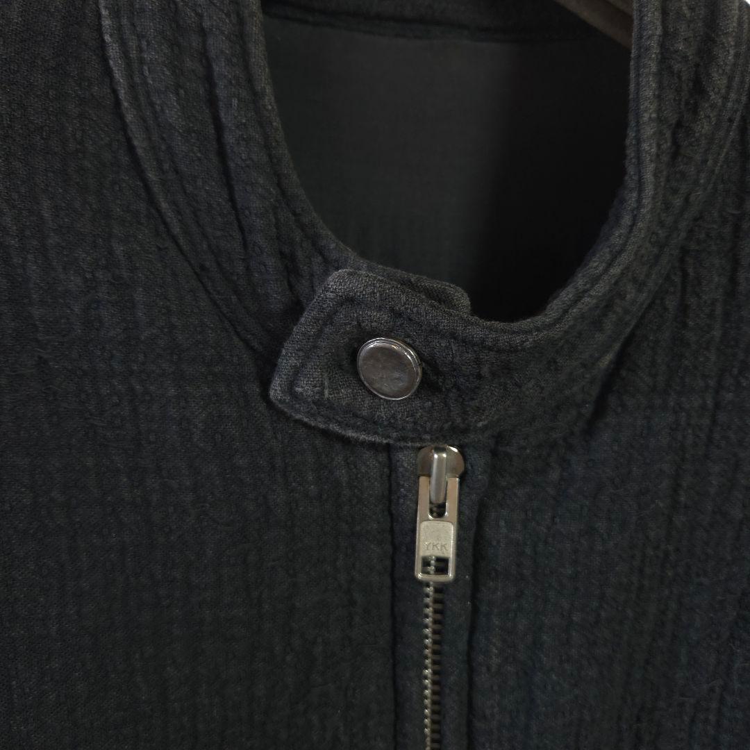 Porter Classic 刺し子ライダースジャケット ブラック