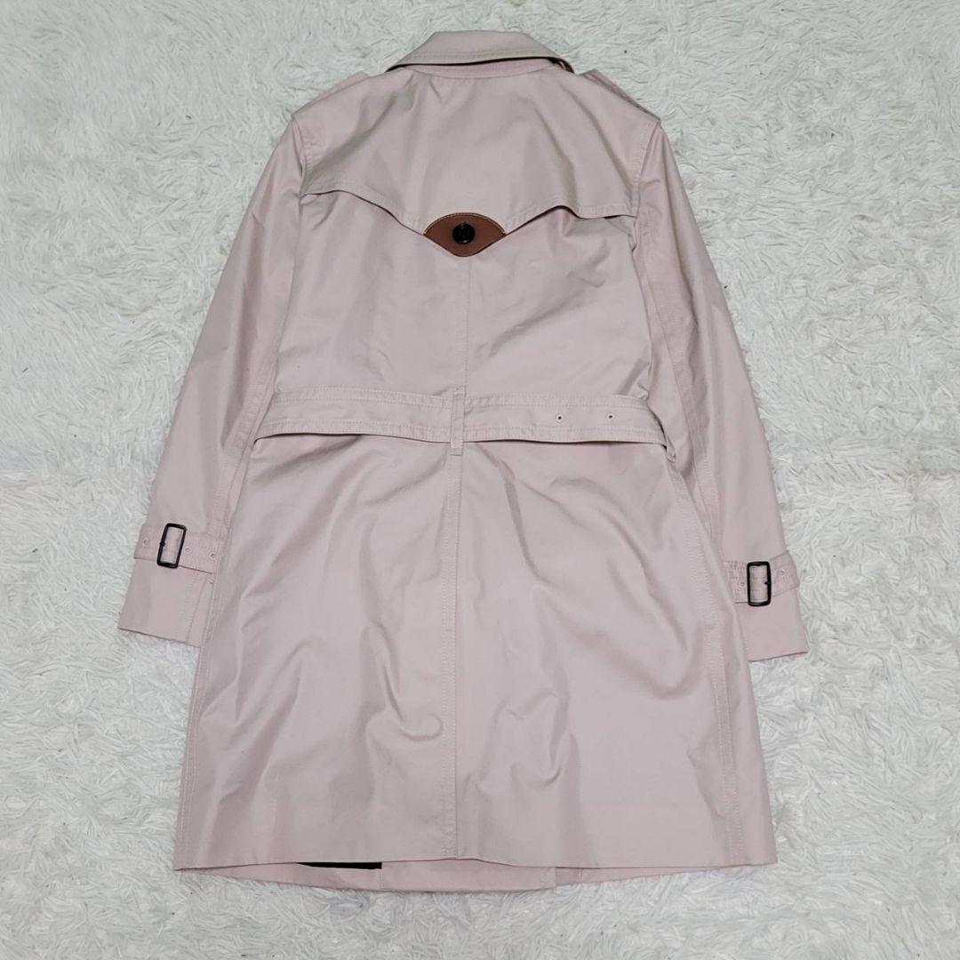 極美品☆COACH　トレンチコート　シグネチャー　総柄　ベルト　チャーム付