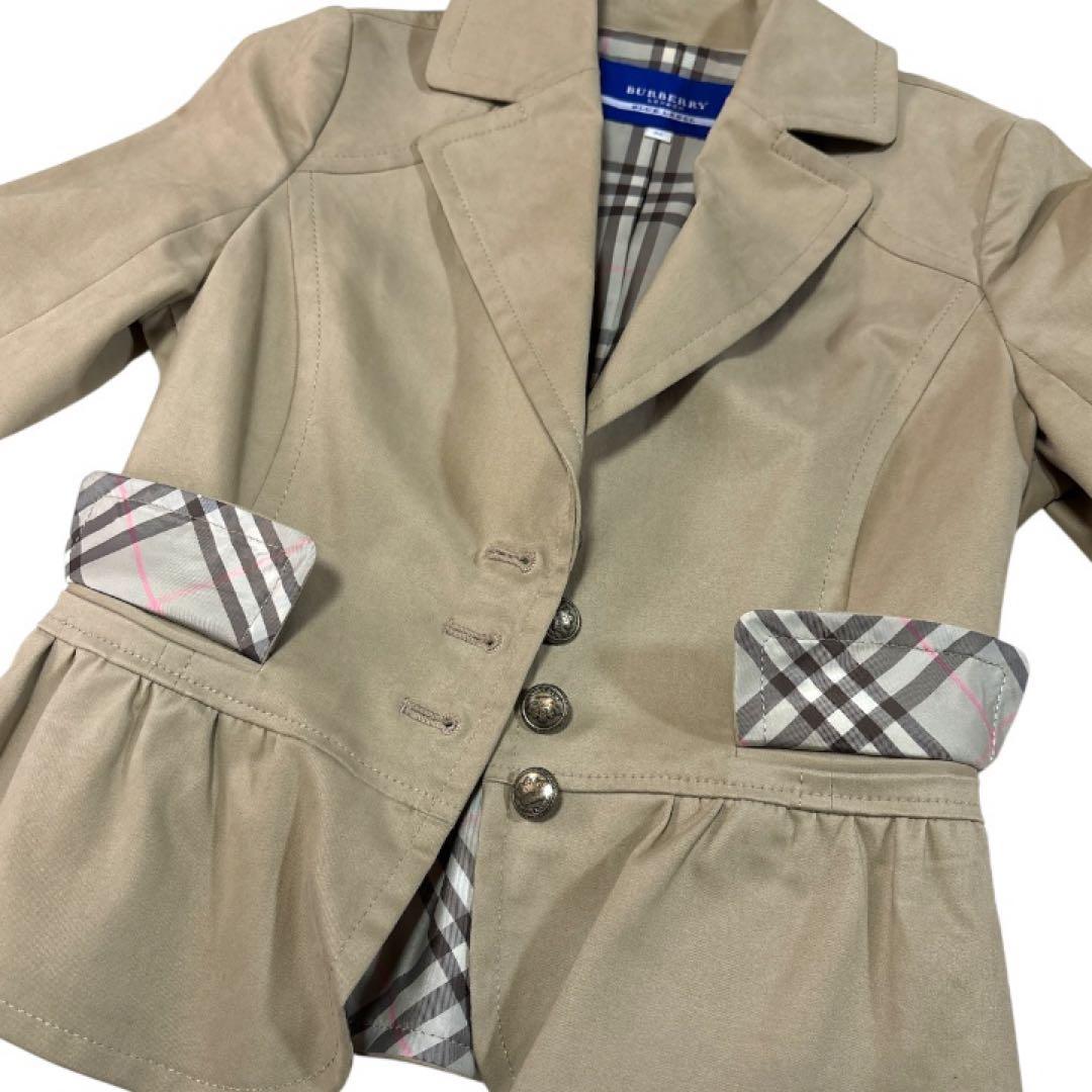 美品 BURBERRY BLUE LABEL ジャケットノバチェック ベージュ