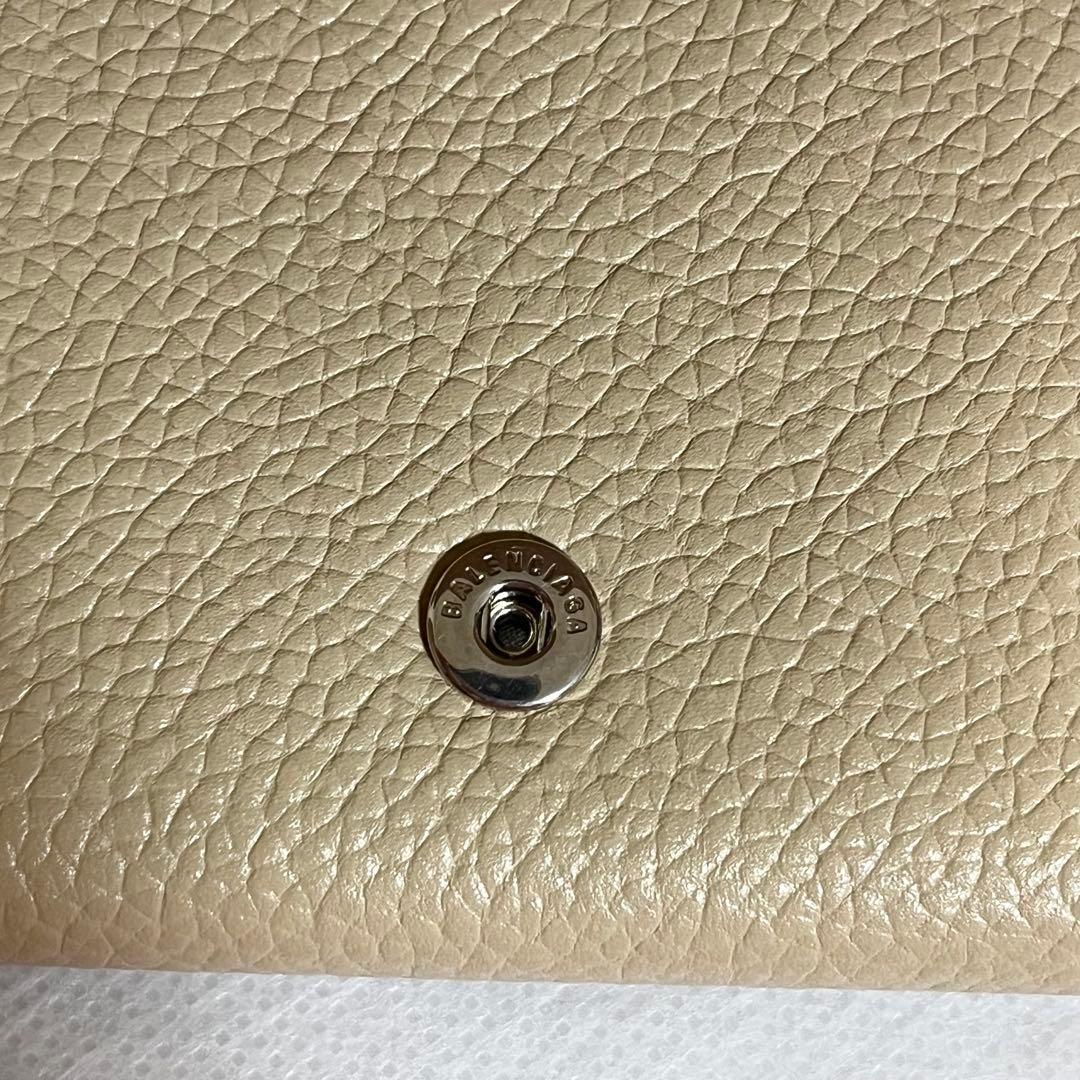 m*a様 BALENCIAGA バレンシアガ 三つ折財布 ベージュ ミニ財布