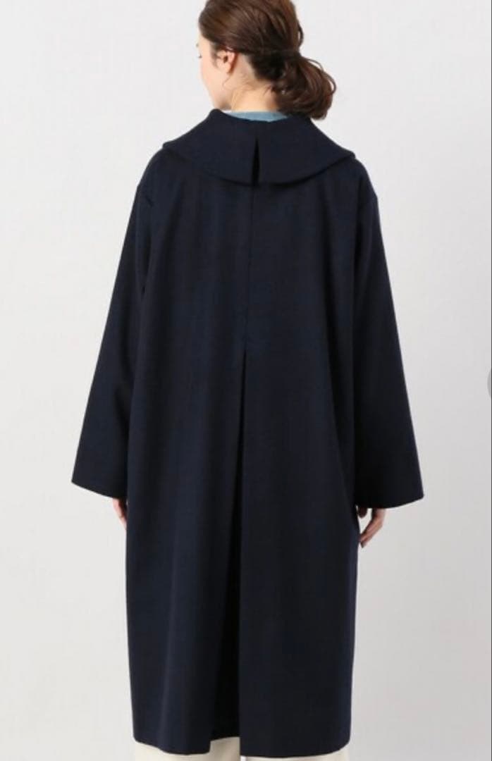 美品 ELIN ドットボタンダブルコート　キャメル 大きいサイズ