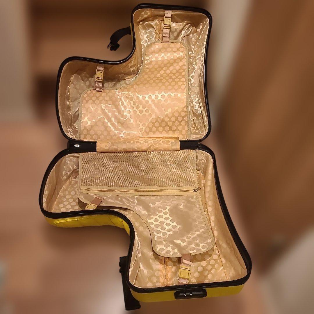 ✨美品✨ノリッコ 乗れるスーツケース イエロー クッション付き