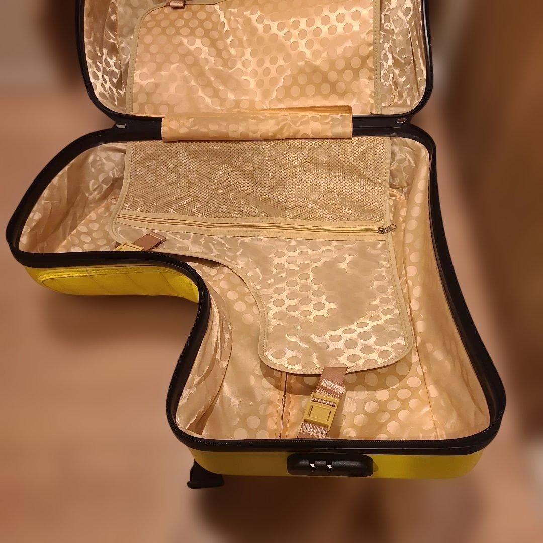 ✨美品✨ノリッコ 乗れるスーツケース イエロー クッション付き