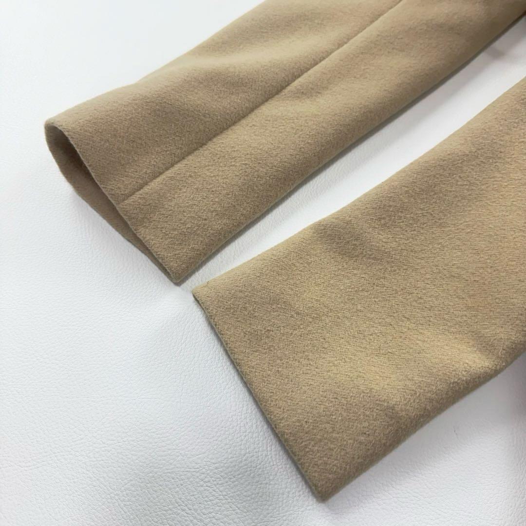 美品✨アナイ 高級アンゴラ混 ベルテッドコート スタンドカラー 比翼 ベージュ