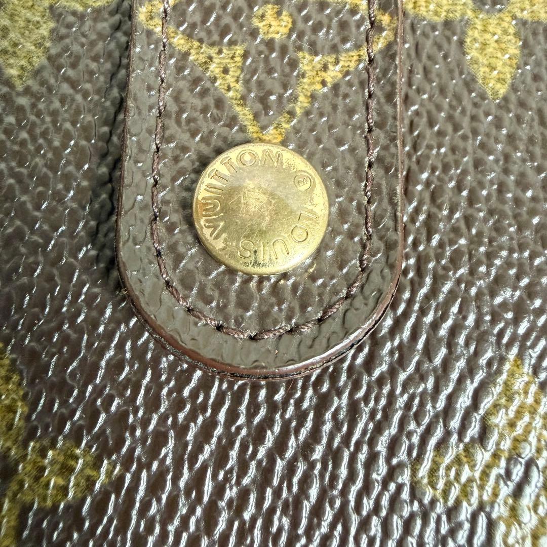 【外観美品】ルイヴィトン モノグラム コンパクトジップ 二つ折り財布