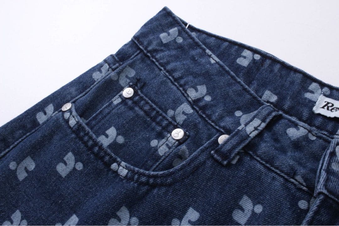 美品【即納】rest &recreation 韓国 ストレートデニム ワイド