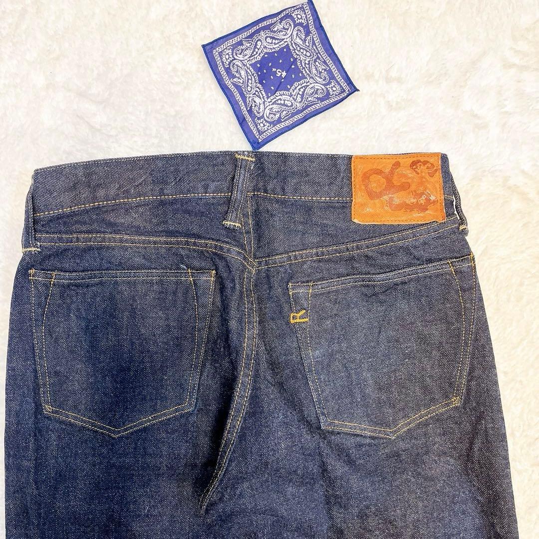 【未使用級】45rpm山羊タグデニムパンツ赤耳28レディース バンダナ付 当時物