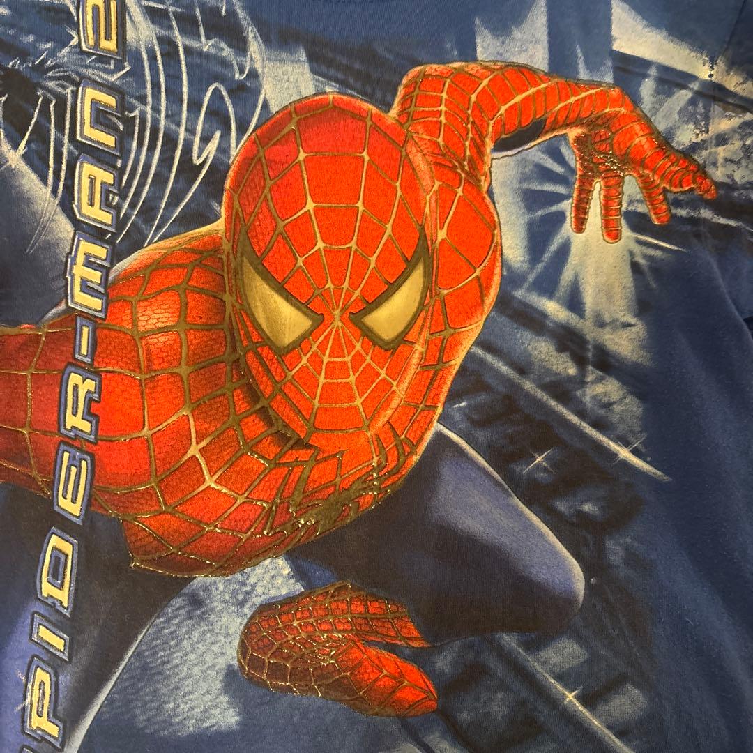 激レア 00s Spyder-Man2”スパイダーマン”ムービーTシャツ ナード