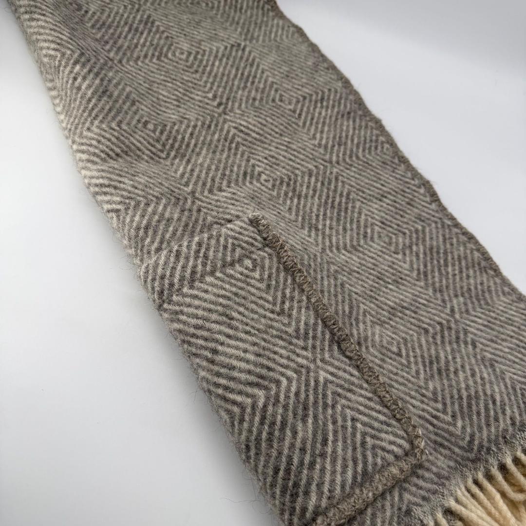 15466✨美品✨ラプアンカンクリ HEMLIN ウール ストール ヘリンボーン