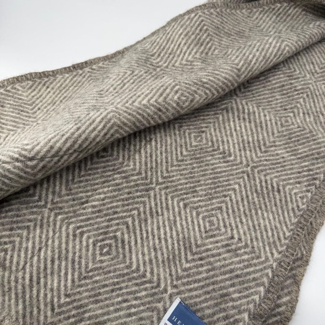 15466✨美品✨ラプアンカンクリ HEMLIN ウール ストール ヘリンボーン