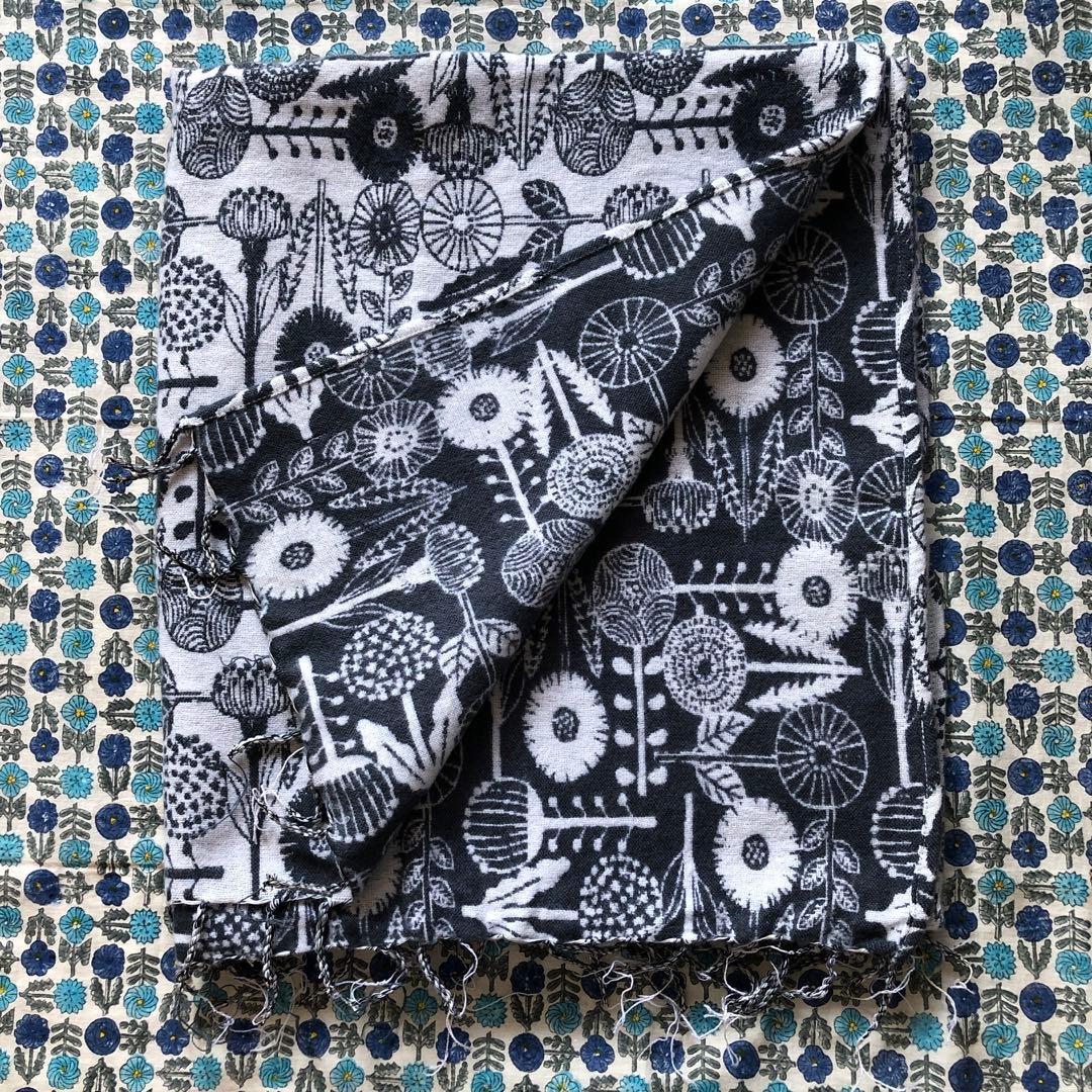 【未使用】マーブルシュッド marble sud ストール ダンデライオン柄