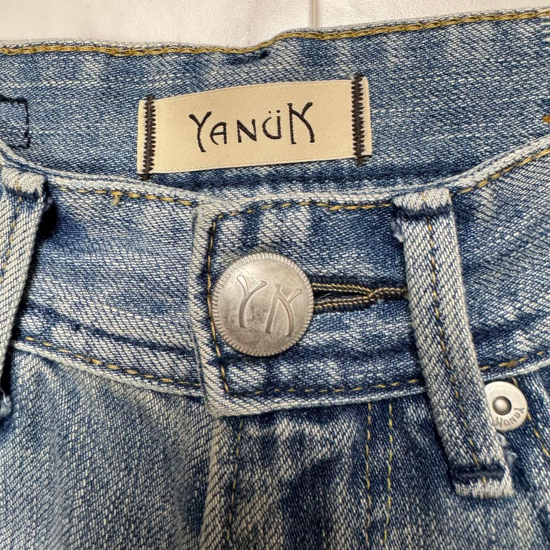 【極美品】YANUK ボーイズストレート LEA Trick Denim 22