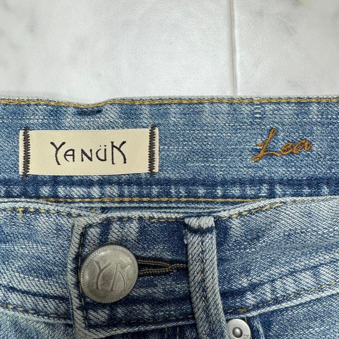 【極美品】YANUK ボーイズストレート LEA Trick Denim 22